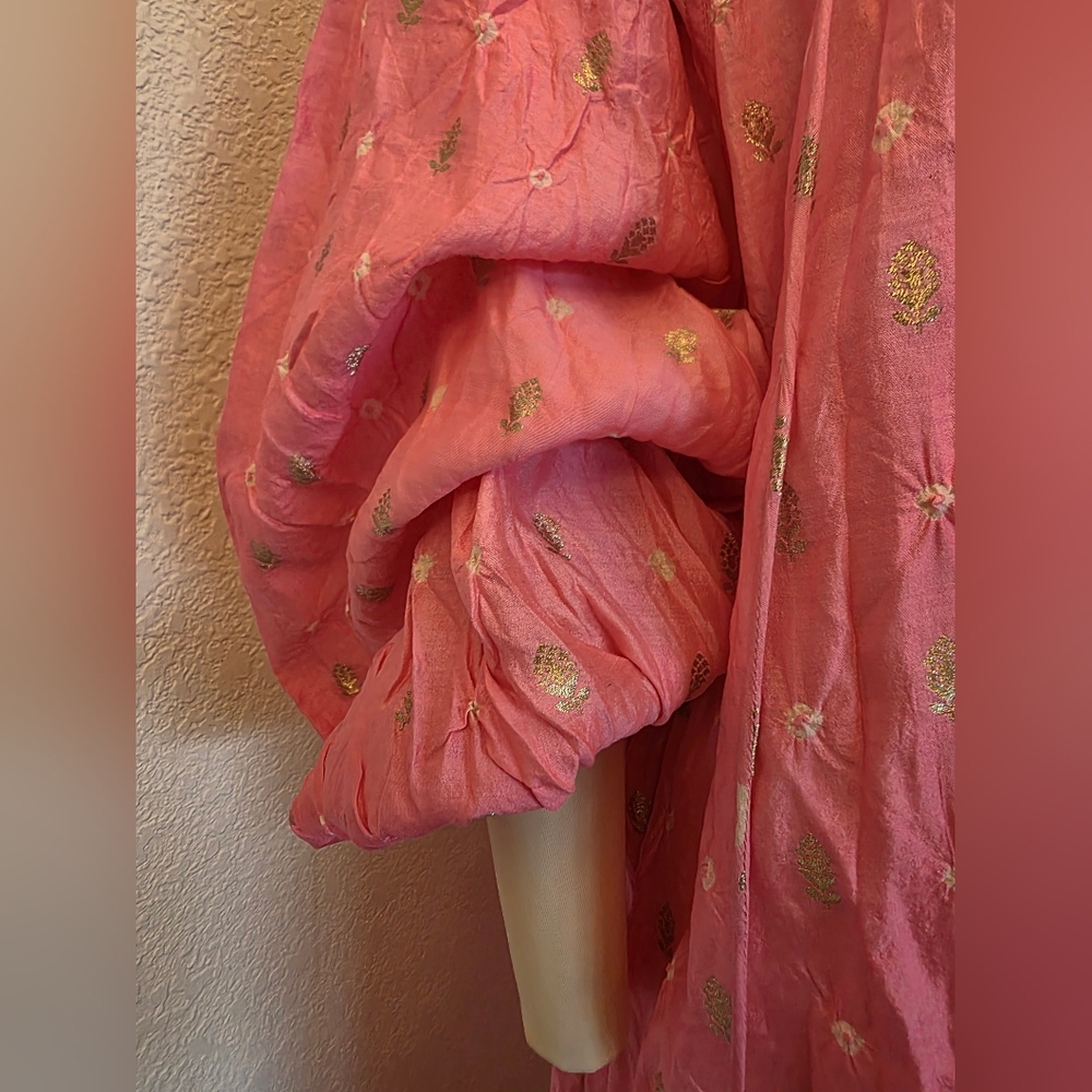SALE NWT La Carlia Bright Pink Silk Dress - Picture 6 of 10